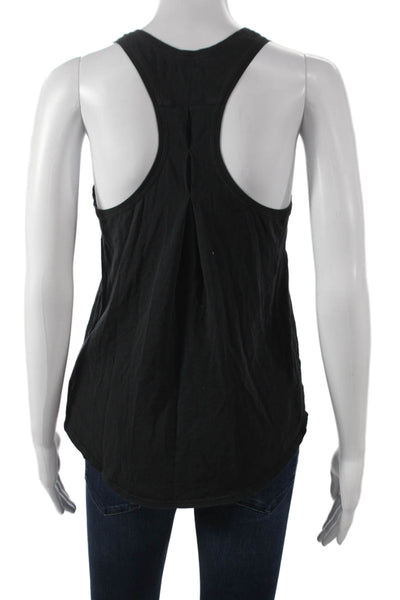 Lululemon Womens Black Scoop Neck Sleeveless Basic Tank Nylon Pullover Size 6