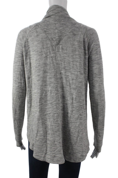 Athleta Womens Gray V Neck Cardigan Long Sleeve Modal Size XS