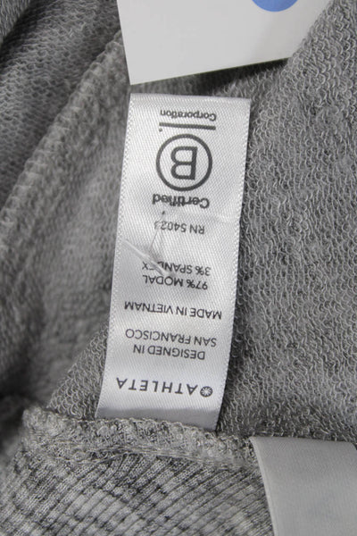 Athleta Womens Gray V Neck Cardigan Long Sleeve Modal Size XS