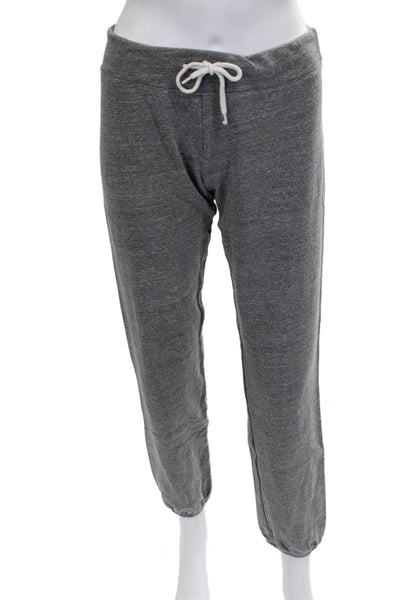 Monrow Womens Gray Jogger Pants Drawstring 50% Polyester Size S