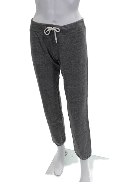 Monrow Womens Gray Jogger Pants Drawstring 50% Polyester Size S