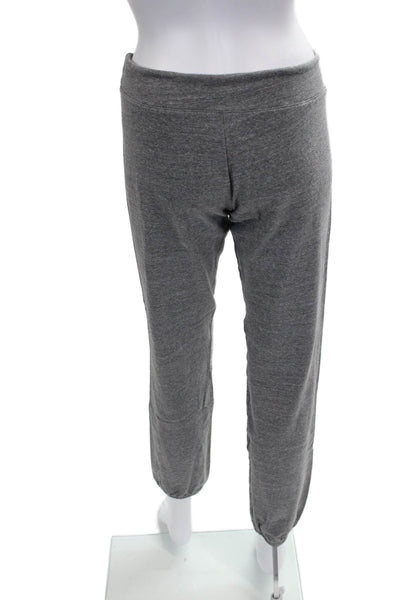 Monrow Womens Gray Jogger Pants Drawstring 50% Polyester Size S