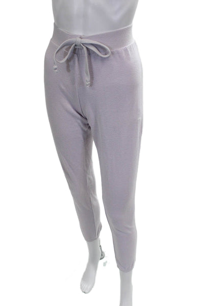 Socialite Womens Purple Jogger Pants Drawstring Waist Size S