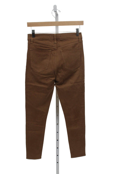 Joes Women Brown Skinny Jeans Cotton Blend Size 27