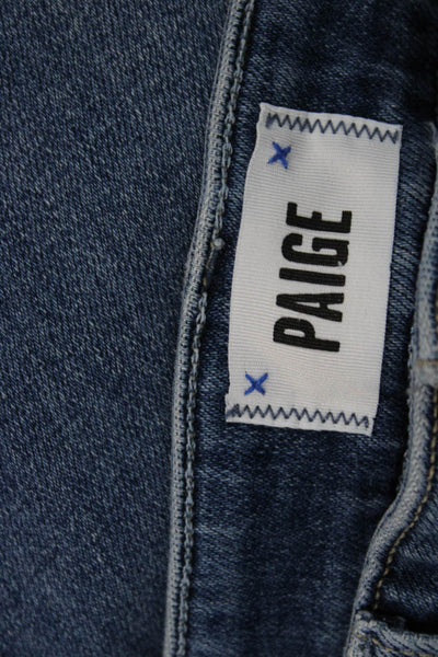 Paige Womens Cropped High Rise Blue Jeans Size 27