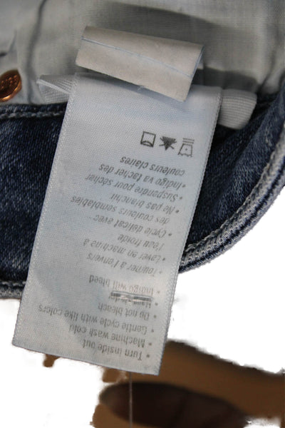Paige Womens Cropped High Rise Blue Jeans Size 27