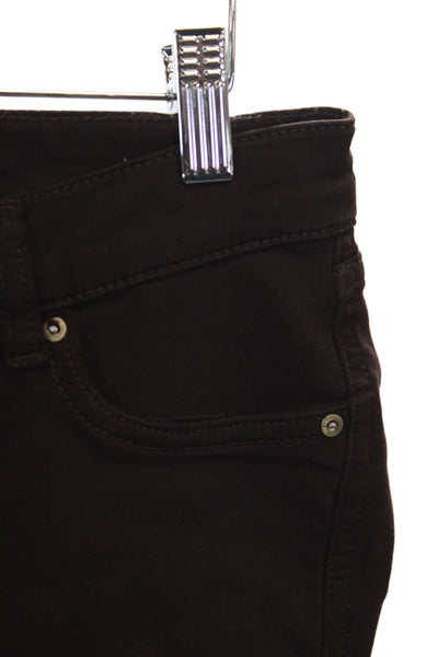DL1961 Women Straight Jeans Brown Cotton Blend 25 Inseam Size 26