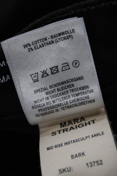 DL1961 Women Straight Jeans Brown Cotton Blend 25 Inseam Size 26