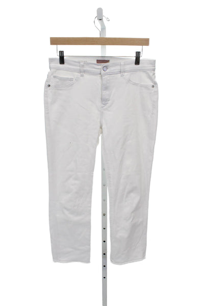 DL1961 Womens Cropped High Rise White Jeans Size 29