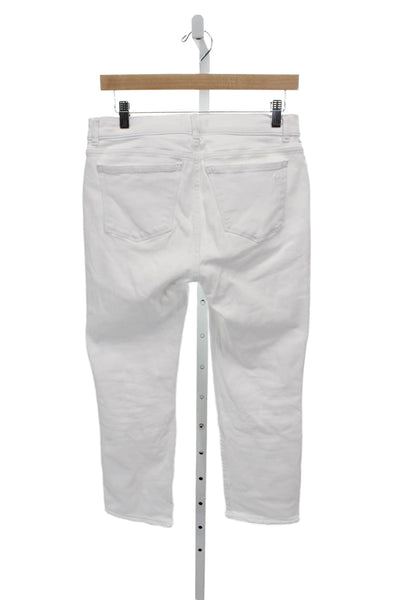 DL1961 Womens Cropped High Rise White Jeans Size 29