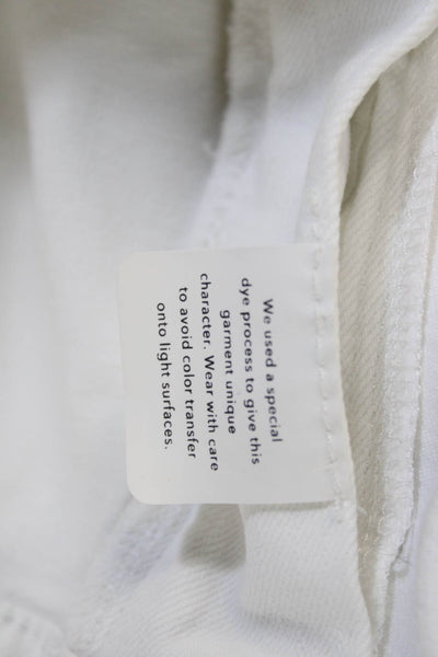 DL1961 Womens Cropped High Rise White Jeans Size 29