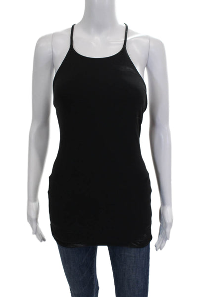 Lululemon Women Basic High Neck Sleeveless Nylon Tank Black Size 4
