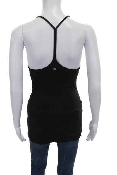 Lululemon Women Basic High Neck Sleeveless Nylon Tank Black Size 4