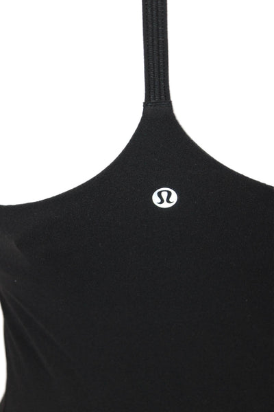 Lululemon Women Basic High Neck Sleeveless Nylon Tank Black Size 4