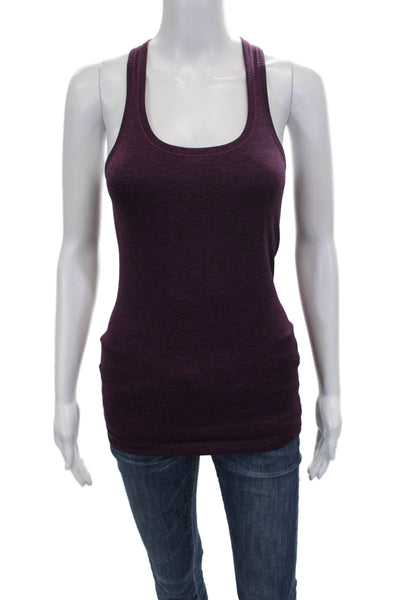 Lululemon Womens Basic Tank Purple Scoop Neck Polyester Sleeveless Size 4