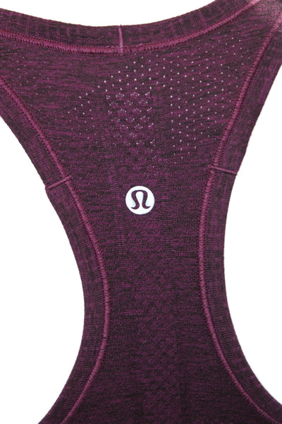 Lululemon Womens Basic Tank Purple Scoop Neck Polyester Sleeveless Size 4