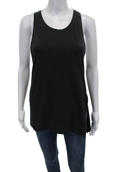 Lululemon Womens Basic Scoop Neck Gray Polyester Sleeveless Tank Size 4