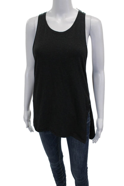 Lululemon Womens Basic Scoop Neck Gray Polyester Sleeveless Tank Size 4
