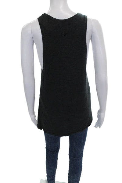 Lululemon Womens Basic Scoop Neck Gray Polyester Sleeveless Tank Size 4