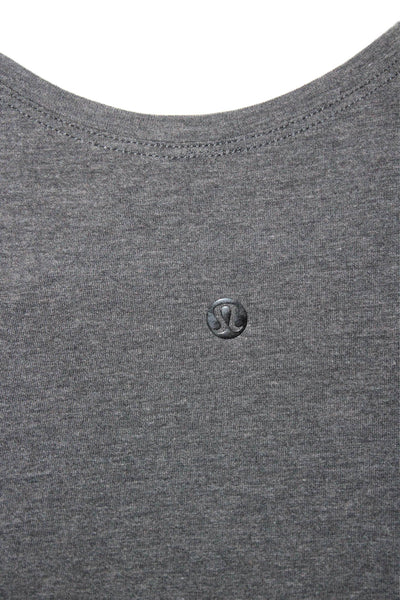 Lululemon Womens Basic Scoop Neck Gray Polyester Sleeveless Tank Size 4