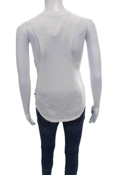 Lululemon Womens Sleeveless High Neck Basic Tank White Polyester Size 4