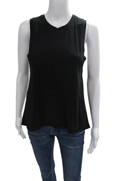 Lululemon Women Sleeveless Pullover Tank Black Polyester Crew Neck Size 4