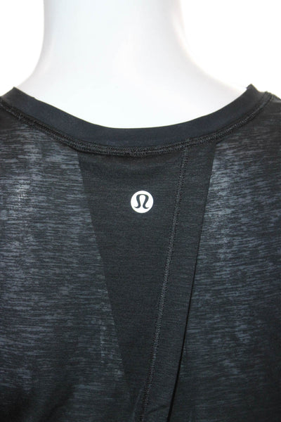 Lululemon Women Sleeveless Pullover Tank Black Polyester Crew Neck Size 4
