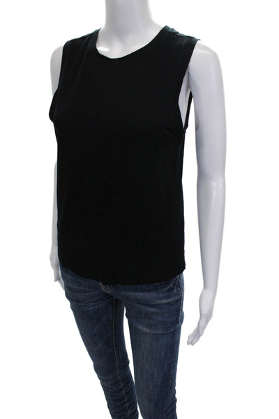 Splits 59 Womens Basic Sleeveless Tank Black Crew Neck 95% Viscose Size XS