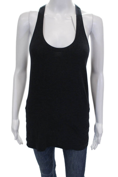 Lululemon Womens Basic Tank Black Cotton Scoop Neck Sleeveless Pullover Size 4