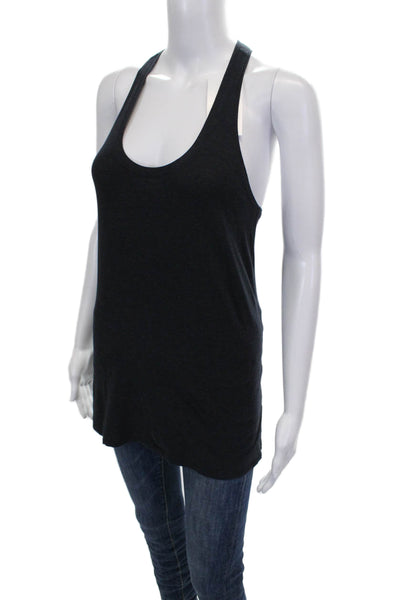 Lululemon Womens Basic Tank Black Cotton Scoop Neck Sleeveless Pullover Size 4