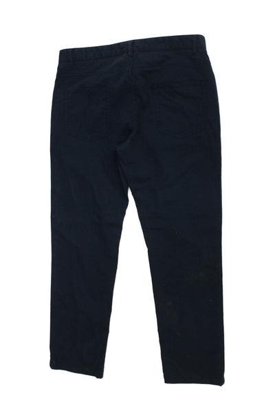 Charles Tyrwhitt Mens Chino Pants Blue Cotton Elastane Button Size 34