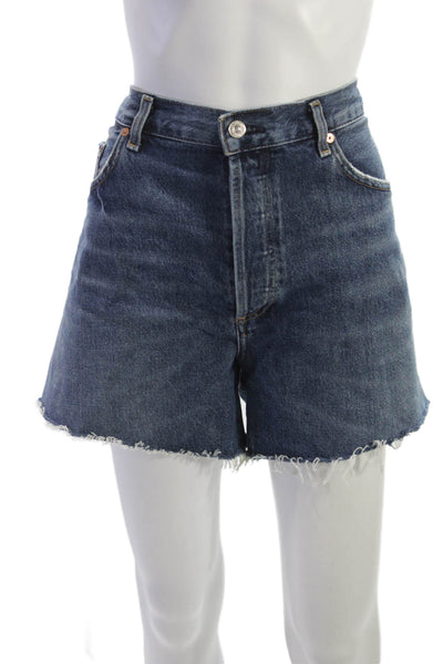 Citizens of Humanity Womens Cut-Off Blue Organic Cotton Shorts Size 34