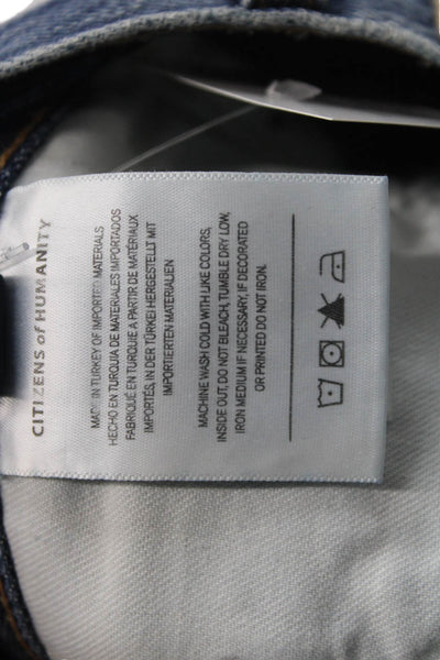 Citizens of Humanity Womens Cut-Off Blue Organic Cotton Shorts Size 34
