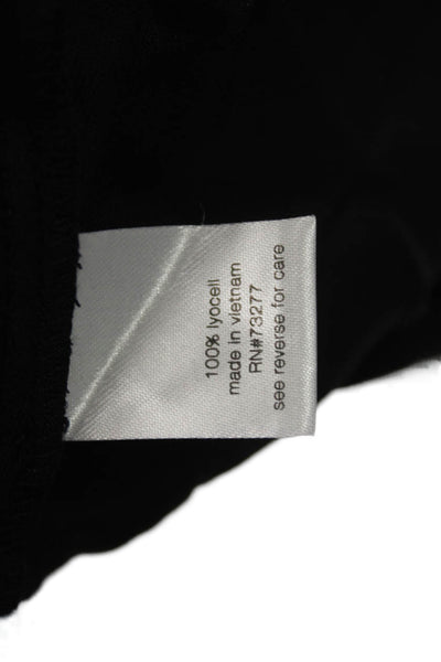 Elizabeth & James Womens Paperbag Shorts Black Lyocell Size XL