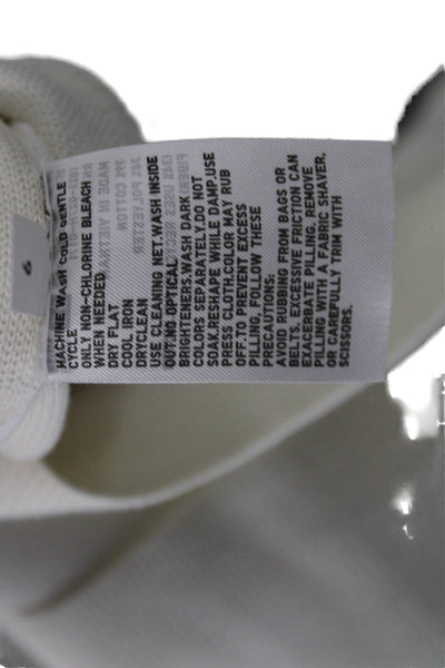 Uniqlo Womens Pullover Sweater Crew Neck Long Sleeve Ivory Size M