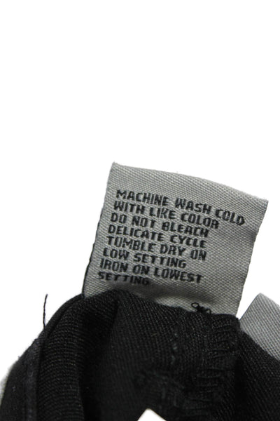 Tractr Womens Black Ankle Jeans Cotton Blend Button Mid Rise Size 28