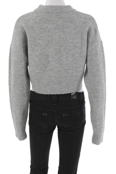Zara Womens Gray Wool Blend Pullover Sweater Crewneck Size S