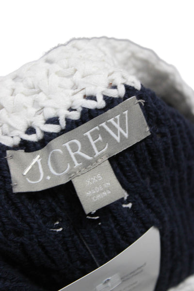 J Crew Women Blue Cotton Button Cardigan Long Sleeve Size 2XS