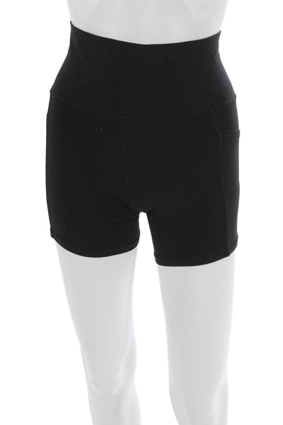 Athleta Womens Athletic Shorts Black Polyester Blend Size XS