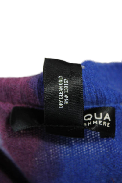 Aqua Cashmere Women Pullover Sweater Tie Dye Multicolor 100% Cashmere Size S