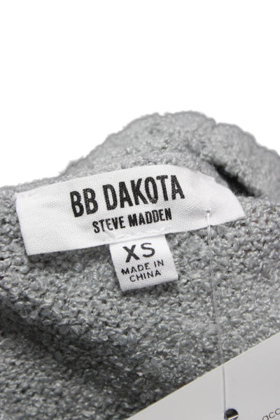BB Dakota Womens Gray Crew Neck Pullover Sweater Long Sleeve Size XS