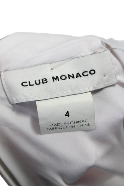 Club Monaco Women Multicolor One Shoulder Sheath Dress Viscose Size 4