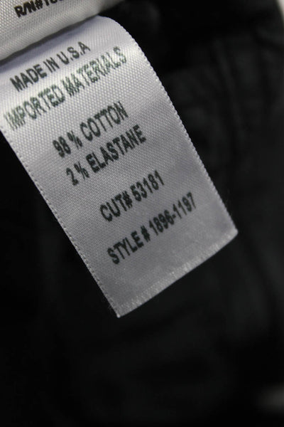 Citizens of Humanity Women Cropped Black Cotton Stretch Pants Size 25