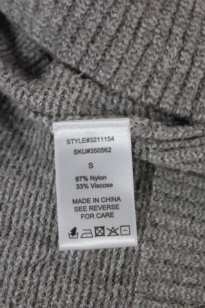 Korye Womens Pullover Sweater Beige Round Neck Long Sleeve Size S