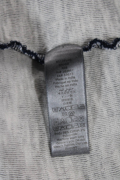 John Varvatos Mens Full Zip Hoodie Blue Long Sleeve Crew Neck Size M