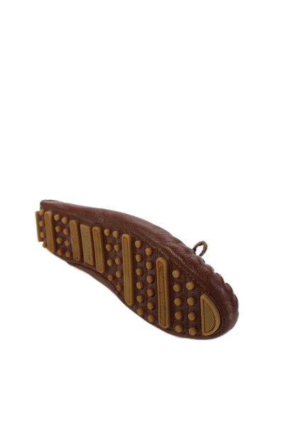 Cole Haan Grand.OS Womens Leather Slip-On Bow Detail Loafers Brown Size 8.5