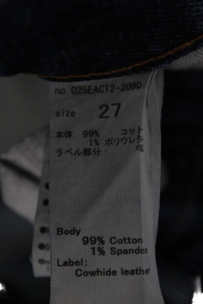 Moussy Women Skinny Jeans Blue Cotton Mid Rise Size 27