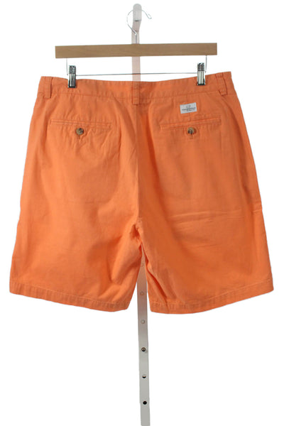 Vineyard Vines Mens Orange Cotton Chino Shorts Size 34