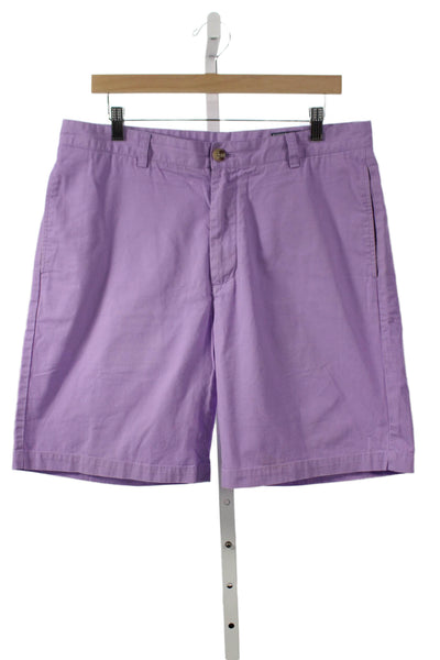 Vineyard Vines Mens Purple Chino Shorts 100% Cotton Button Size 34