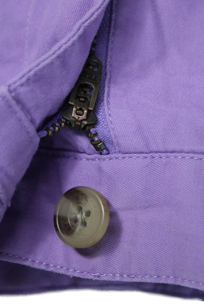 Vineyard Vines Mens Purple Chino Shorts 100% Cotton Button Size 34